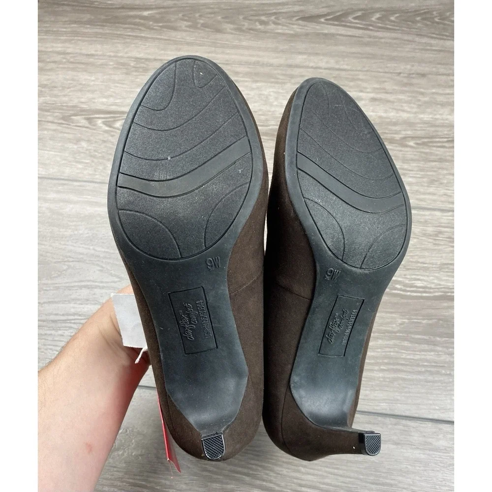 Dexter Comfort Women's Comfort Heel Pumps Brown Size 9W New - Picture 6 of 7